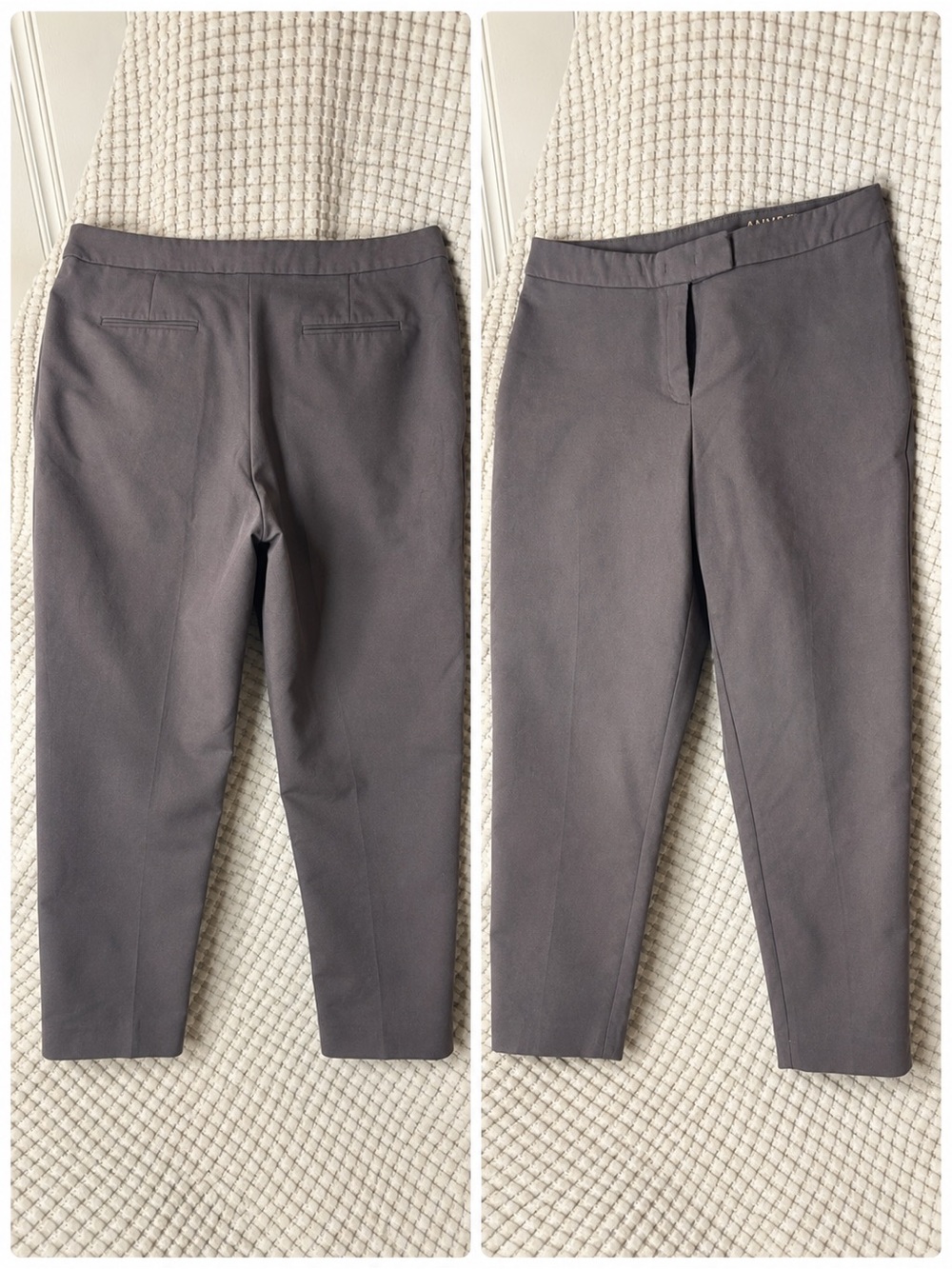 Anne Klein Men's Charcoal Gray Tailored Dress Pants